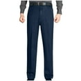 thumbnail image 2 of Isvgxsz New Denim Pants for Men New Style Comfort Waist Straight Pants Men Solid Skin-Friendly Long Pants Pocket Button Front High Waist Mens Pants Under $20 Dark Blue M, 2 of 8