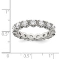 thumbnail image 2 of Sterling Silver CZ Eternity Ring - Size 7, 2 of 2