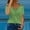 Green, variant on Aloohaidyvio hanes tops for womens ,Fashion Womens Summer V-Neck Casual Lace Patchwork Solid Caims Blouse Top