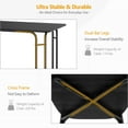 thumbnail image 2 of 5 pcs Wood Rectangular Dining Table Set, 2 of 9