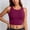 Purple, variant on Women Bikini Top Padded Scoop Neck Sports Bra Athletic Women Swim Tops Tankini Tops Only