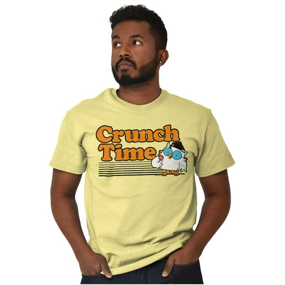 Mr. Owl Crunch Time Tootsie Pop Funny Men's Graphic T Shirt Tees Brisco Brands S