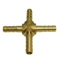 thumbnail image 2 of S SERENABLE prostys Barbed Wire Fittings Pneumatic Cross Coupler prosty Male Thread Gas, 2 of 9