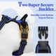thumbnail image 3 of Arnés para perros Rabbitgoo, ajustable en forma de S, color azul deslumbrante, sin tirones, 3 of 8