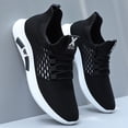thumbnail image 5 of Men's Odor-Resistant Breathable Sneakers - Lightweight Low-Top Sneakers with Cushioned Sole & Odorproof Technology Suitable for Running, Gym, Casual Wear, - Versatile White Sports Footwear, 5 of 7