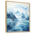 thumbnail image 2 of Designart "Glacial Reflections Alaska " Landscapes Floater Framed Wall Art Print, 2 of 7