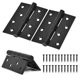 thumbnail image 1 of 3 Paquetes De Bisagras De Puerta Con Cojinete De Bolas Bisagras De Acero Inoxidable Plegables De 4 Pulgadas, 1 of 5