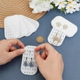 thumbnail image 3 of 10 Pcs Acrylic Earing Display Cards 44 Holes White Acrylic Ear Stud Jewelry Holders Earring Organizer Rectangle Earring Jewelry Show Rack for Earrings Jewelry Supplies 8.9x4.95cm, 3 of 8