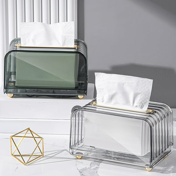 Boîte à Mouchoirs à Ressort Intégrée, Tiroir de Rangement, Salon, Bureau, Chambre, Gain de Place, Design Élégant, Organisation, Solution de Rangement, Multi-Usage, PENDANE, Vert
