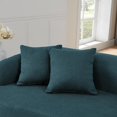 thumbnail image 6 of Resenkos Curved Modular Sectional Sofa, Lamb's Wool Fabric in Modern Minimalist Style, Ready to Use No Assembly, Blue, 6 of 15