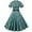 Green, variant on XFLWAM Plaid Cocktail Party Dress for Women's Lapel V Neck Button Down 50s 60s Vintage Dress 1950s Retro Hepburn A-Line Swing Tea Dresses Yellow M