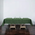 thumbnail image 3 of Balsa Circle 6 Pieces 60" x 102" Moss Green Rectangle Polyester Tablecloths Table Cover Linen, 3 of 5