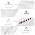 thumbnail image 6 of Hurxie Mens Athletic Gym Shorts 5/5.5 Inch Cotton Casual Shorts Elastic Waist Joggers Sports Sweat Shorts with Pockets White,L, 6 of 6