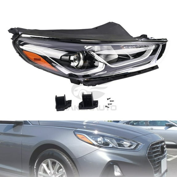 For 2018 2019 Hyundai Sonata Right Passenger Side Halogen Headlight Assembly
