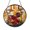 Stained Glass 5.9 Inch, variant on Drum Set Stained Glass Round Suncatcher, Musical Window Hanging Decor with Colorful Percussion Design