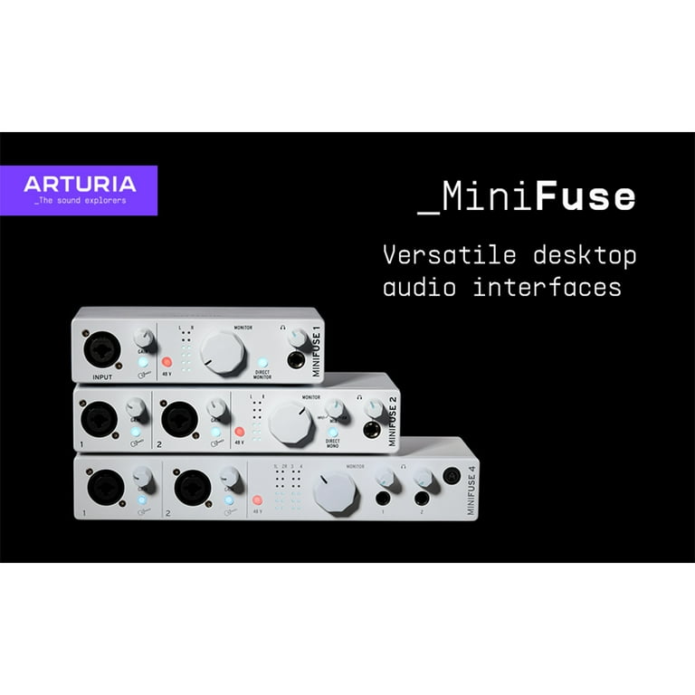 Free Shipping! Arturia MiniFuse 1 White USB Audio Interface