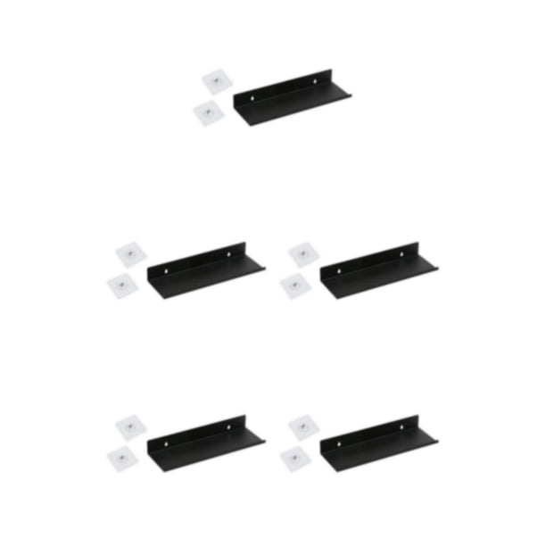 Eigraketly Damage-Free Floating Wall ount Shelf for Home Office Speaker Organizer Type2 NO2