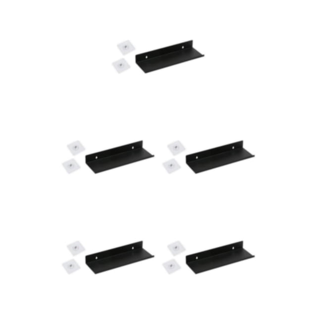 Eigraketly Damage-Free Floating Wall ount Shelf for Home Office Speaker Organizer Type2 NO2
