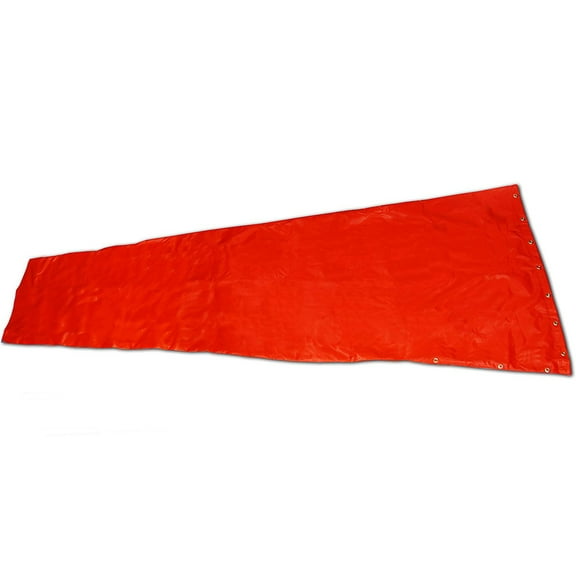 Airport Windsock Corporation 24" X 96" Orange Replacement Windsock 100% USA Made