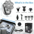 thumbnail image 5 of 9D Head Shavers for Bald Men, Anti-Pinch Electric Razor, 6-in-1 Men’s Grooming Kit Beard Nose Hair Trimmer, IPX7 Waterproof Rechargeable Electric Shaver W/ LED Display, Travel Lock for Father Husband, 5 of 6