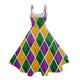 thumbnail image 3 of WILLBEST Vestidos Floreados Para Mujer Vestido De Temperamento Retro Con Tirantes Estampados De Carnaval Para Mujer, 3 of 3