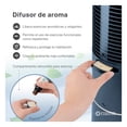 thumbnail image 4 of Ventilador de Torre 128 cm ESQUIMAL con Ionizador, Purificador de Aire con caja de Aromas, Panel Táctil LED, Oscilación 90°, Temporizador 7.5 h, Color Azul., 4 of 7