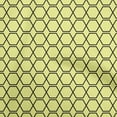 thumbnail image 1 of oneOone Velvet Medium Yellow Fabric Geometric Shape Fabric For Sewing Printed Craft Fabric By The Yard 58 Inch Wide, 1 of 4