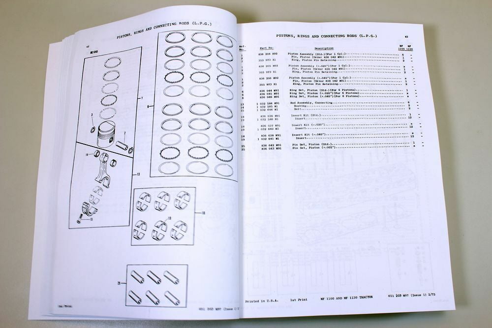 Massey Ferguson Mf 1100 1130 Tractor Parts Catalog Manual Assembly Walmart Com Walmart Com Massey Ferguson Mf 1100 1130 Tractor Parts Catalog Manual Assembly Walmart Com Walmart Com
