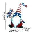 thumbnail image 2 of Taicans 4th of July Decorations Yard Stakes Sign,Gnome Garden Decor,Metal Gnomes Decorative Garden Stakes,Garden Decorations for Outside Yard Lawn,Outdoor Porch Patio Metal Gnome Fence Wall Decor E/L, 2 of 4