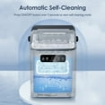 thumbnail image 5 of Auseo Countertop Portable Ice Maker, Self-Cleaning with Handle, Ice Scoop, 2 Sizes of Bullet Ice Cubes, for Home/Kitchen/Office-Black, 5 of 9