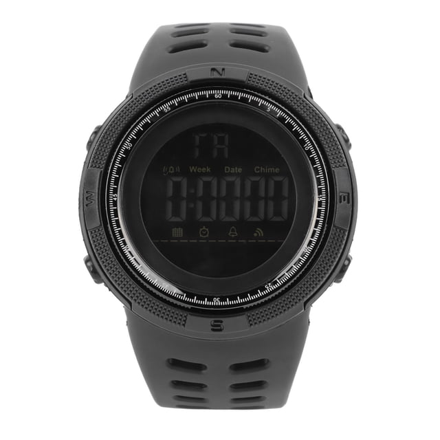 Reloj Digital Nikou Resistente al Agua Pantalla Transparente Color Negro