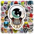 thumbnail image 4 of Paquete de pegatinas de calavera, 50 Uds., pegatinas Punk, bomba para portátil, botella de agua, vinilo loco, 4 of 5