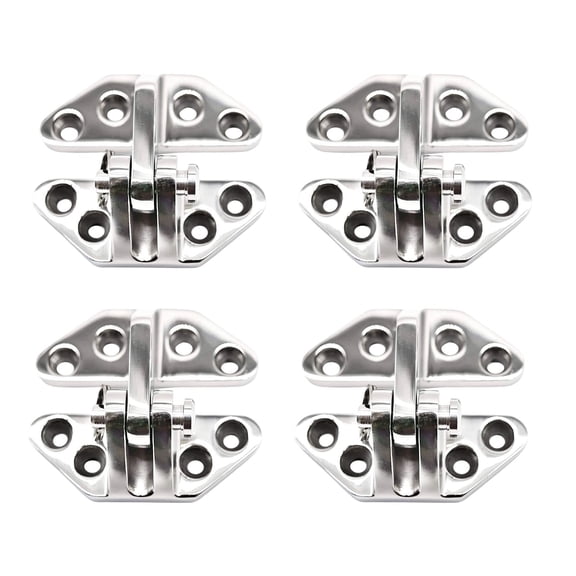 MARINE CITY 316 Stainless Steel Hatch Hinge with Removable Pin 2-5/8  2-7/8 Inches - Ideal for Boat Cabins, Doors, Windows, Cabinets, Kayaks, Yacht Doors - 4 Pcs