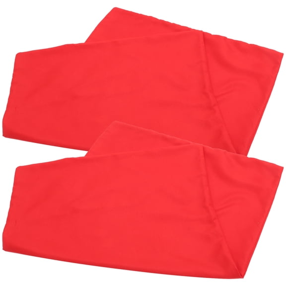 Yardwe Set of 2 Red Pillowcases Soft Polyester Pillow Covers Protective and Stylish Decorative Pillow
