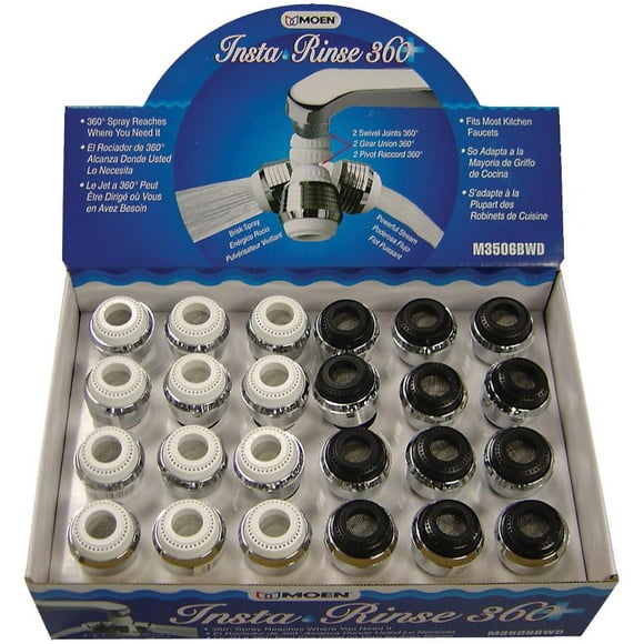 360 Degree Double Swivel Faucet Aerator - Assorted Colors