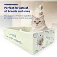 thumbnail image 3 of BAMITORI 4 PCS Cat Scratch Pad in Cat Scratcher Box with Catnip, Reversible Cat Scratch Pad, 4 in 1 Replacement Cardboard Refill Interactive Lounge for Indoor Cats, 3 of 7