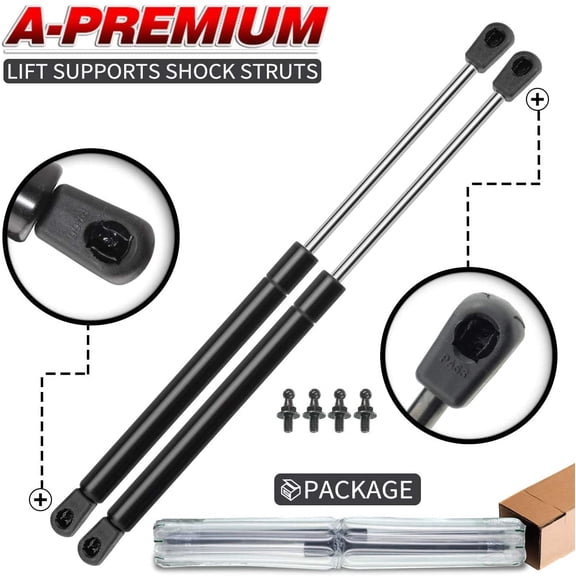 A-Premium Tailgate Rear Trunk Lift Supports Shock Struts Replacement for Honda Civic del Sol 1993-1997 Coupe 2-PC Set