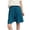 #02 Dark Blue 【Mix & Match: Stock Up on Your Favorite Colors】, variant on Women's Plus Size Elastic Waist Shorts, Soft Solid Color Polyester, Tummy Control Pull On Design, Comfortable Stretch Mid Waist Casual Bottoms, Everyday Summer Wear, | TruBelle,Black 3XL
