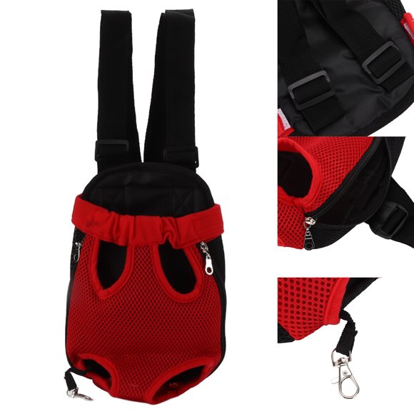 Mochila portadora de mascotas, Mochila para mascotas de nylon para caminar para viajar por bicicleta por motocicleta