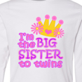 thumbnail image 4 of Inktastic I'm the Big Sister to Twins. Long Sleeve Youth T-Shirt, 4 of 5