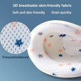 thumbnail image 3 of Hamaca de baño, alfombrilla de baño para bebé, soporte de asiento de baño ajustable antideslizante, cojín de baño de tela de malla doble, accesorios antideslizantes para niños (blanco) -, 3 of 5