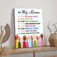 thumbnail image 5 of Inspirational Diversity Wall Art in This Room Watercolor Canvas Painting Prints for Classroom Office Wall Decor-1 Poster Wrapped Wooden Frame Wall Decor,Canvas Wall Art for Living Room,Bedroom,Office, 5 of 6