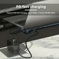 thumbnail image 2 of USB C Laptop Docking Station Stand, 10 In 1 Folding Tilt Stand Triple Display USB C , 4K, PD 100W, USB 3.0, TF, SD, Audio, RJ45 for MacBook & Windows, 2 of 7