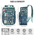 thumbnail image 3 of Insulated Lunch Box Cooler Backpack Portable Backpack Coolers Insulated Leak Proof,Camping Cooler Backpack for Travel,Beach,Camping,Picnic,Lunch Backpack for Office Workers Family Travelers, 3 of 6