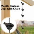 thumbnail image 2 of Bird Rain Chains For Gutters Cup Rain Chain Replacement E6 New A0 U5I2, 2 of 9