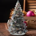 thumbnail image 4 of Resin Christmas Tree, Christmas Tabletop Ornaments, Mini Home Holiday Decoration with Crystal Chips, Exquisite Handcrafted Durable Resin, Compact Size for Living Room, Office, Shelf Display, 4 of 7