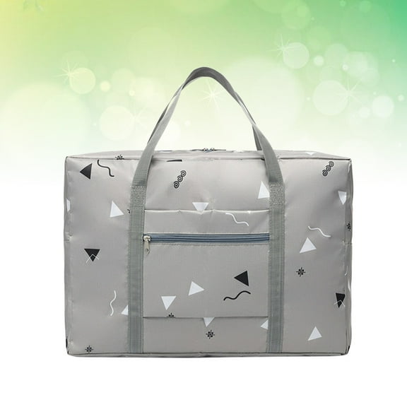 Kitandove 1Pcs Luggage Polyester Rectangular Foldable Waterproof Portable Large Capacity for Travel