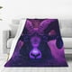 thumbnail image 1 of Balery Purple Starry Sky Antelope Manta de Felpa Suave y Acogedora – Cobija de Franela Aterciopelada para Cama, Lavable y Cálida para Sofá, Mascotas, Transpirable-50"x40", 1 of 7