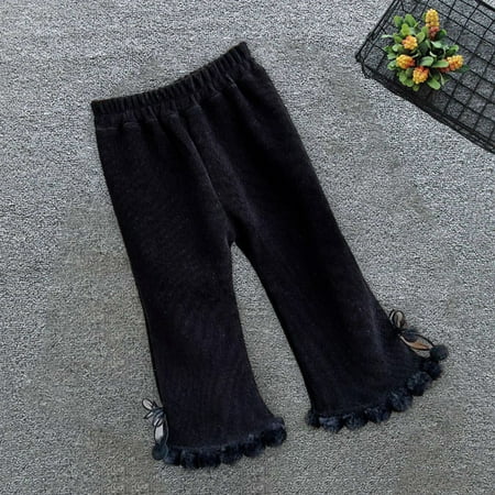 

BLTIBY Baby-Girls Pants Toddler Baby Girls Solid Color Long Pants Leggings Baby Pants Toddler Girl Bottoms Baby Comfortable Pants Newborn Girl Flare Pants 2024 Black 5Y