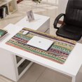 thumbnail image 3 of Long Mouse Pads for Desk,Yellow and Pink Geometric Boho Pattern Desk Mats on Top Of Desks, Desk Mouse Pad Extra Large with 3mm Non-Slip Base and Stitched Edge for Gaming,Office,Work,Home 31.5"x15.7", 3 of 6